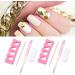 2 Set Nail Tweezers Nail Art Tweezers Straight Tip Nail Tweezers Rhinestone Pickers Manicure Nail Art Tool Set with Finger Separator Sponge Sanding Bar for - Buy Online on SooperMarket.com