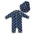 Bonverano Baby Boys Swimsuit | Short-Sleeve One Piece Swimwear | UPF 50+ Sun Protection | 9-12 Months | Yellow Star - Buy Online on SooperMarket.com
