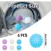 6 Pieces Tumble Dryer Balls Silicone Laundry Balls Anti-Tangle Reusable Washing Machine Balls for Home Washing Machine Quick Drying - Buy Online on SooperMarket.com