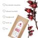 Organic Hibiscus Tea 100g | Noble Herb - Premium Dried Hibiscus Flowers - Additive-Free KBA Organic Hibiscus Tea - Buy Online on SooperMarket.com