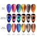 MEET ACROSS 9D Cat Eye Gel Nail Polish Set - Chameleon Magnetic Soak Off UV LED 7 Color Gel with Magnet Stick and Brush - Buy Online on SooperMarket.com