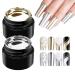 Makartt Painting Gel Nail Polish UV: Rose and Gold Chrome Mirror Metallic Effect - for Nail Art