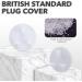 24pcs Plug Socket Covers UK White Safety Plastic Outlet Covers Protector Baby Secutity Shock Prevention Ideal for Children Safety at Home and School&Easy Install - Buy Online on SooperMarket.com