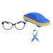 Children glasses blue light filters without strength UV block tr90 glasses frames for boys and girls + adjustable glasses band + glasses case black