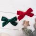 4Pcs Velvet Bow Hair Clips for Girls & Women, Christmas Hair Accessories in Red Green - 3.8 Inch - Buy Online on SooperMarket.com