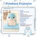 Muziri Kinokoo Hamster Plush Pillow Blanket - Soft Nap Blanket & Toy Blanket in Blue - Buy Online on SooperMarket.com