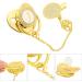 Marhynchus Gold Baby Pacifier & Clip - Soft Silicone Ergonomic for 6-18 Months (Letter J) - Buy Online on SooperMarket.com