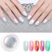 Nail Mirror Powder - Shiny Neon Effect Glitter for Chameleon & Mermaid Nail Art | International Shipping Available - Buy Online on SooperMarket.com