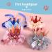 Dog Birthday Hat Pet Cat Birthday Hat Cute Lace Dog Crown Hat Headwear Caps Costumes for Small Medium Puppy Kitten Party Decorations (PINK) - Buy Online on SooperMarket.com
