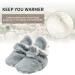 TMEOG Baby Booties | Infant Winter Slippers | Newborn First Walking Shoes | Boys Girls 0-18 Months | Light Grey Furry - Buy Online on SooperMarket.com