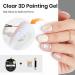 MIZHSE Solid Nail Builder Gel and 3D Nail Gel Kit All in 1 Kits with Chrome Powder and Silicone Nail Art Sculpture Pen Clear Gel Nail Extension 3D Sculpting Gel for Nails Strengthen Gel for Nails Art - Buy Online on SooperMarket.com