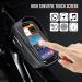 Waterproof Bike Holder & Cell Phone Bag for Smartphones Up to 6.9 inches | Luroon Bicycle Handlebar Bag with Rain Hood - Gray - Buy Online on SooperMarket.com