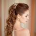 6-Piece Champagne Pearl Hair Claw Clips Set - Retro Non-Slip Barrettes for Women and Girls - Buy Online on SooperMarket.com