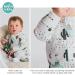 100% Cotton Two-Way Zipper Baby Sleepsuit 3-6 Months - Unisex Footless Romper with Double Zip, Fold Over Cuffs - Teepee Design - Buy Online on SooperMarket.com