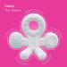 Smilo Champ Baby Teether - Soft Silicone Teething Toy for Babies 3+ Months - 5 Textured Structures for Gum Massage - Plum - Buy Online on SooperMarket.com