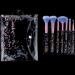 WLLHYF 7 Pack Makeup Brush Set Stylish Glitter Cosmetics Brushes Kit Professional Blending Brush with Crystal Sequins Handle for Eye Shadow Eyeliner Foundation Powder Concealer Blush Lip Women (Blue) - Buy Online on SooperMarket.com