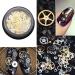 1 Box Metal Gear Stud Sheet Mixed Steampunk Nail Art Decoration Gold Useful and Fashion - Buy Online on SooperMarket.com