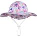 LANGZHEN Baby Girls Beach Sun Hat with Chin Strap | Adjustable Toddler Kids Wide Brim Summer Play Hat | Maple Leaves Design | 1-2 Years - Buy Online on SooperMarket.com