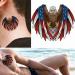 Dopetattoo America Flag 6 Sheets Temporary Tattoos - Eagle and July 4th Independence Day Design for Men and Women - Buy Online on SooperMarket.com