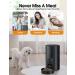 WOPET Automatic Cat Feeder  FT70 Plus Pet Dry Food Dispenser with Desiccant Bag for Cats and Dogs  Timed Cat Feeder Programmable 6 Meals Per Day  10s Voice Recorder Black - Buy Online on SooperMarket.com