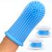 Jasper Dog Toothbrush, 360 Finger Toothbrush Kit, Ergonomic Design, Full Surround Bristles for Easy Teeth Cleaning, Dental Care for Puppies, Cats and Small Pets, Blue 2-Pack Blue (2-pack)