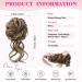 REECHO Synthetic Messy Bun Hair Piece - Light Brown with Highlights | Tousled Updo Elastic Hair Bun for Women | Donut Accessories Scrunchies - Buy Online on SooperMarket.com