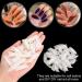 Noverlife 1100PCS C Curved Half Cover Almond False Nail Tips - Clear & Natural | 11 Sizes - Acrylic Long Fake Nails for Nail Art Manicure Pedicure at Home or Salon - Buy Online on SooperMarket.com