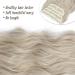 Pearl Blonde Long Wavy Clip in Hair Extensions - 4pcs Synthetic Full Head Hair Pieces for Women - Buy Online on SooperMarket.com