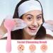 Bexdug Face Scrubber - Soft Silicone Facial Cleansing Brush - Manual Facial Cleansing Brush Skin Friendly Waterproof Face Cleaning Scrubber Pink - Buy Online on SooperMarket.com