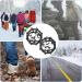 Zjrung Spikes for Mountain Shoes - 16x16cm Black Ice Claws for Snow & Hiking - Ultimate Outdoor Shoe Chains for Climbing & Slippery Conditions - Buy Online on SooperMarket.com