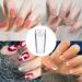 6-Piece Nail Art Plates Set - Stamping Stencils with Transparent Stamper & Scratch Tool | Plant & Animal Motifs for DIY Manicure - Buy Online on SooperMarket.com