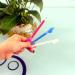 3-Piece Sewing Fabric Pencils Set - Water Soluble Tailor Marking Tools with Brush Cap (White, Blue, Red) - Buy Online on SooperMarket.com
