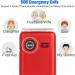 Artfone Senior Cell Phone 2G GSM Folding Mobile with Large Buttons SOS Button 2.4 Color Display & Dual SIM No Contract Perfect for Seniors (Red F20) - Buy Online on SooperMarket.com