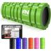Fit nation fascia roll set with e -book & video course - massage scooter for backs legs & arms yoga roll fitness roll fascia roll back fascia roll with knobs 33 x 13 cm size