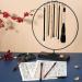6-Piece Chinese Calligraphy Brush Set with Roll-Up Holder - Ideal for Painting, Writing, Watercolor, Sumi, Kanji Art - Buy Online on SooperMarket.com