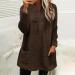 AMhomely Women's Plus Size Double Fleece Hoodie - Cozy V Neck Pullover With Pocket, Soft Winter Lounge Top - Buy Online on SooperMarket.com