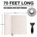 Vinyl Transfer Tape - 12 x 70 FT with Orange Alignment Grid - Medium Tack for Silhouette Cameo, Cricut - Ideal for Decals, Signs, Windows, Stickers - Buy Online on SooperMarket.com
