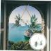 COOLHIYA Greenery Garland Wrought Iron gate Hanging Wreath Flowers Decoration Artificial Flower Garland Nordic Decor Door White 20x20cm - Buy Online on SooperMarket.com
