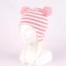 LANGZHEN Toddler Winter Hat Earflap Knit Cap Fleece Lined Beanie 6-12 Months Pink-Stripe - Buy Online on SooperMarket.com