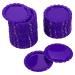 PATIKIL 1 Inch Flat Decorative Bottle Caps 50 Pack Craft Bottle Pendant Trays Double Sides Printed for DIY Pendants Craft Scrapbooks Purple