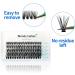 C Curl 40D 0.07mm Cluster Eyelash Extensions | Mixed 8-16mm | 40 Root Individual Clusters Lash Extensions - Buy Online on SooperMarket.com