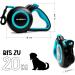 FIRSTPAW 5m Extendable Dog Leash for Small & Medium Dogs (Up to 20kg) - Ergonomic Handle Reflective Stripes Stop Button - Blue - Buy Online on SooperMarket.com