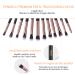 Buy MSQ 12PC Eye Makeup Brush Set - Smoky Eyeshadow & Contour Kit - Soft Hair for Eyeshadow Eyebrow Eyeliner Blending - Perfect Christmas Gift in Rose Gold - Buy Online on SooperMarket.com