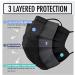 x150 Black Disposable Face Masks Generise 3Ply Non-Medical Face Masks UK Stock by YiHub - Breathable Disposable Face Masks Black to Cover Mouth & Nose - Buy Online on SooperMarket.com