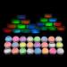 BAIYIYI Glow in The Dark Powder Pack of 24 Luminous Pigment Powder Night Fluorescent UV Neon Color Changing Pigment Dust for DIY Nail Art Slime Resin Acrylic Paint Ink Non-Toxic