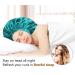 Mikimini Satin Sleep Hood for Long Curly Hair | 2 Pack Green & Light Blue | Double-Layer Silk Hair Caps for Women | Extra Large Stretchy Sleep Caps - Buy Online on SooperMarket.com