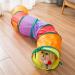 Blnboimrun Cat Tunnel with Play Ball, Interactive Peek-a-Boo Cat Chute Cat Tube Toy, Camouflage S-Tunnel for Indoor Cat S-Style