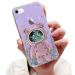 Tivenfezk Nadoli for iPhone 7/8/SE 2020/2022 Treibsand B r Astronaut Hidden Stand Shell caricature glitter astronaut stand soft silicone bling cell phone case.