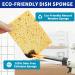 CELOX Large Eco-Friendly Cellulose Kitchen Sponges - 24 Pack Super Absorbent Cleaning Sponges for Dishes - DIY Kids Sponges in Pink-yellow (4.5 x 2.8 x 0.6) - Buy Online on SooperMarket.com