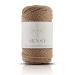Sensy Premium Macrame Cord 3mm 100% Cotton  245 Feet  3 Strand Twisted  Macrame Rope  Macrame String Cotton Yarn  Macrame Yarn (Latte) 1 Skein (3 Strand) Latte
